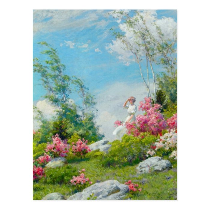 May Morning by Charles Courtney Curran Postcard