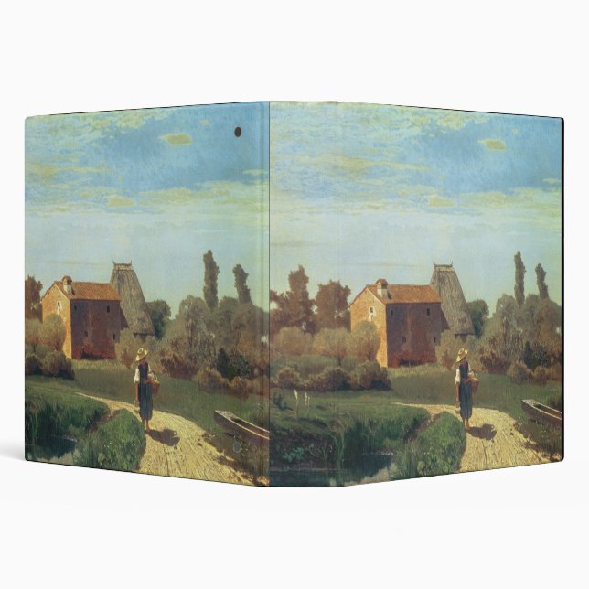 May Morning (oil on canvas) 3 Ring Binder (Background)