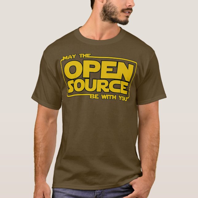 May Open Source programming funny devops linu T-Shirt (Front)