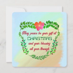 MAY PEACE BE YOUR GIFT AT CHRISTMAS HOLIDAY CARD