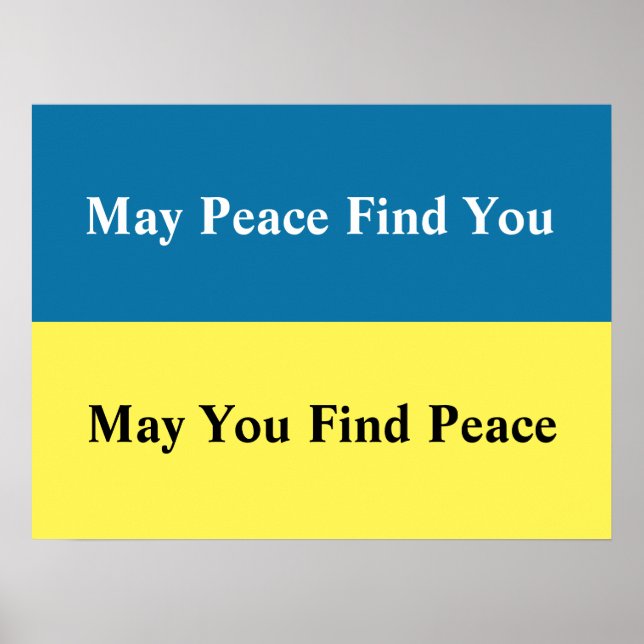 May Peace Find You  Poster (Front)