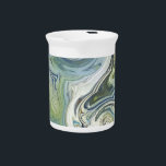 May Reflections Drink Pitcher<br><div class="desc">This abstract geometric design with soft,  muted tones is inspired by the colors of water in Spring.</div>