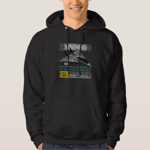 May Spontaneously Talk About Airplanes Aviation P Hoodie