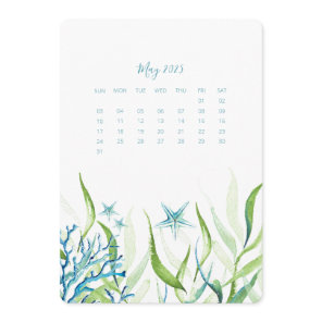 May Stand Alone Calendar Under the Sea