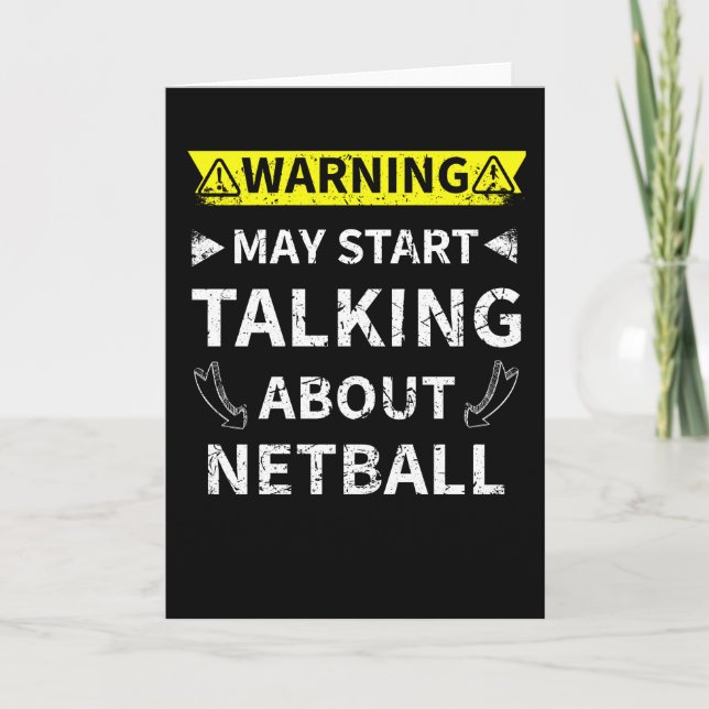 May Start Talking About Netball Netball Lover Gift Card (Front)
