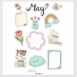 May Sticker Sheet – Fresh & Bright
