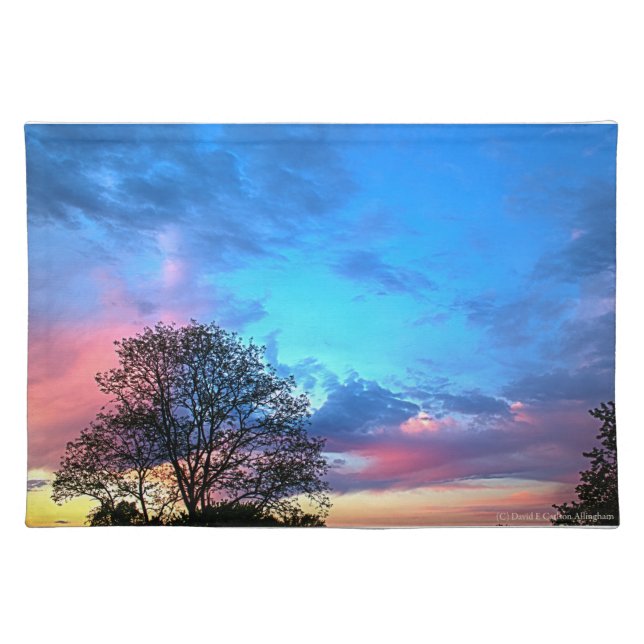 May Sunset Looking South place mat (Front)