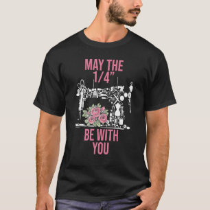 May The 14 Be With You Sewing Machine Quilting T-Shirt