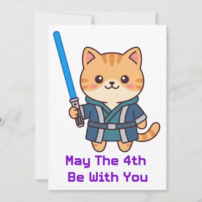May the 4th Be With You Invitation (Front)