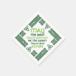 May The Best Day Irish Blessing 1 Green Paper Napkins at Zazzle