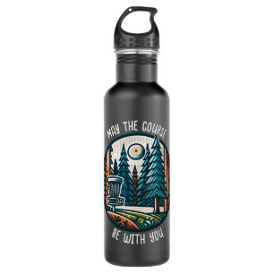 May the Course Be with You Disc Golf Stainless Steel Water Bottle