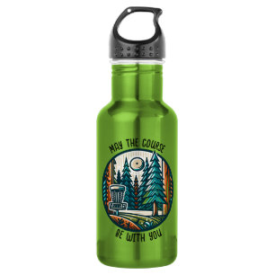 May the Course Be with You Disc Golf Stainless Steel Water Bottle