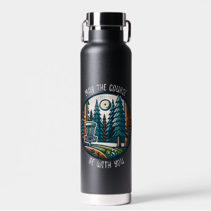 May the Course Be with You Disc Golf Water Bottle