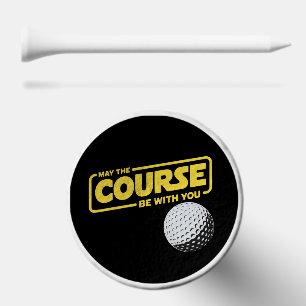 May The Course Be With You Funny Golf Golfing Tees