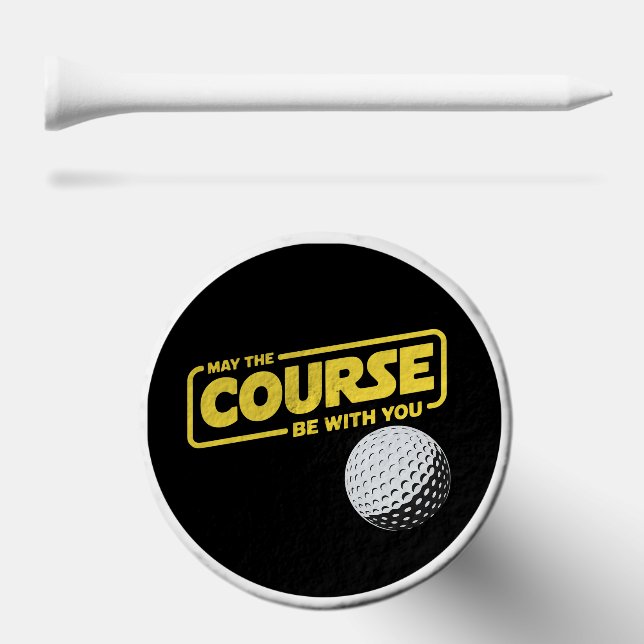 May The Course Be With You Funny Golf Golfing Tees (Combo (Horz))