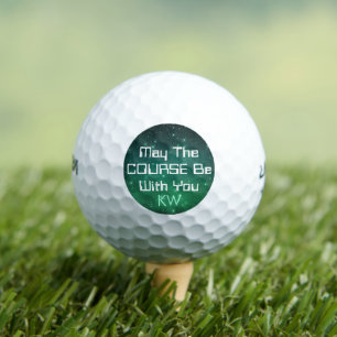 May The Course Be With You Personalized Golf Balls
