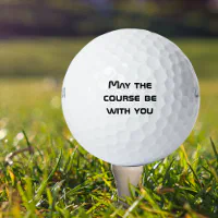 May The Course Be With You Personalized Golf Tumbler - Funny Golf Gifts