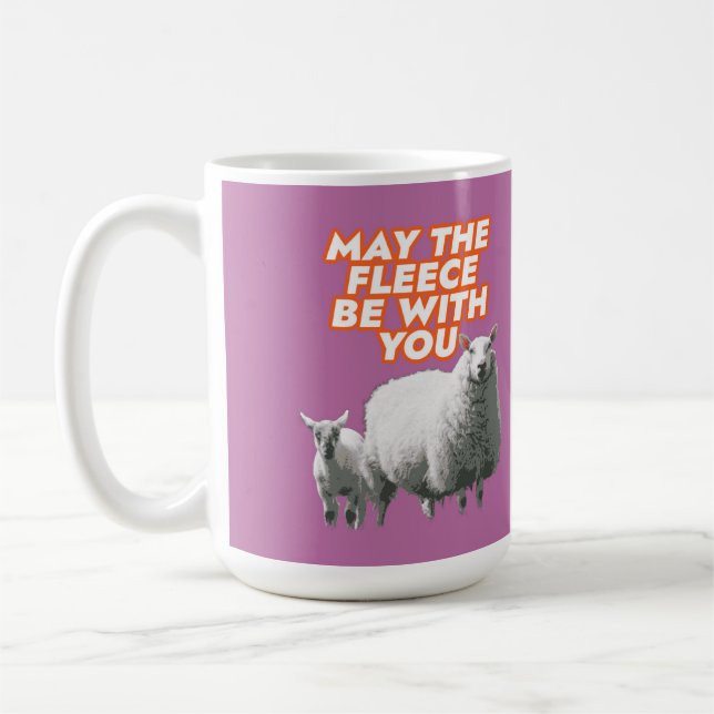 May The Fleece Be With You Coffee Mug (Left)