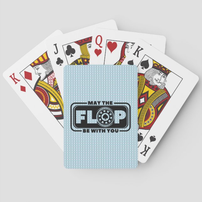 May the Flop Be With You - poker and cinema Poker Cards (Back)