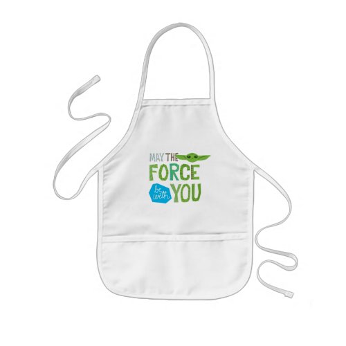 May The Force Be With You Cute Illustration Kids Apron
