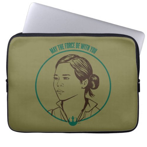 May The Force Be With You Rose Graphic Laptop Sleeve