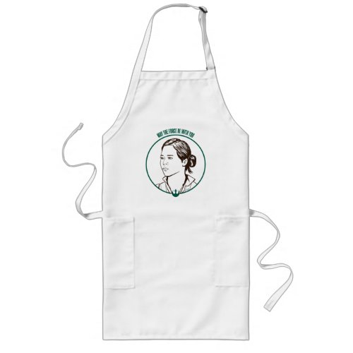 May The Force Be With You Rose Graphic Long Apron