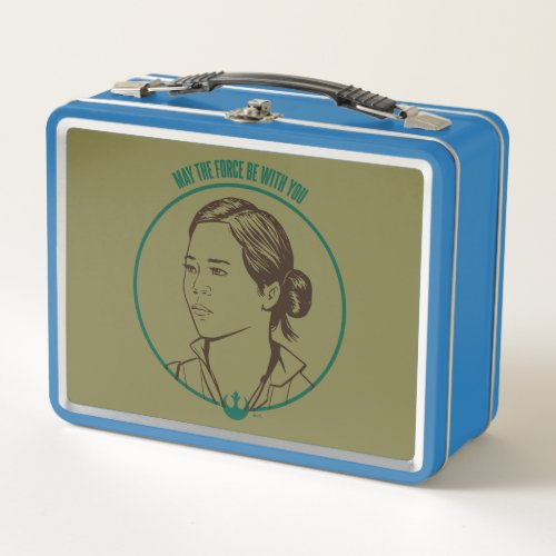 May The Force Be With You Rose Graphic Metal Lunch Box