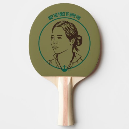 May The Force Be With You Rose Graphic Ping Pong Paddle