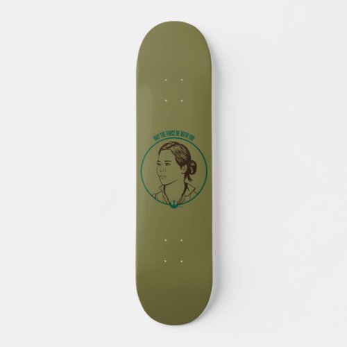 May The Force Be With You Rose Graphic Skateboard