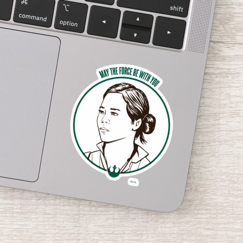 May The Force Be With You Rose Graphic Sticker