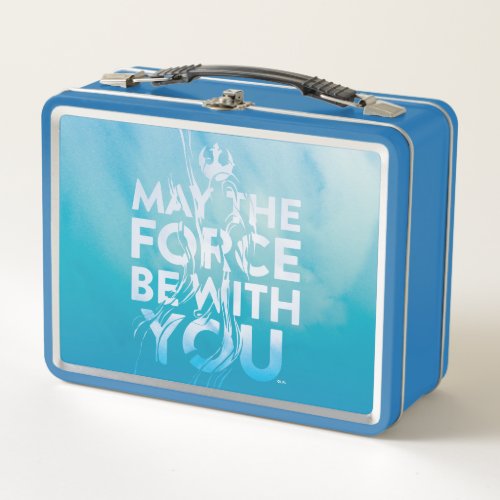 May The Force Be With You Watercolor Metal Lunch Box