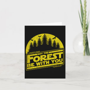 May The Forest Be With You Yellow Nature Summer Ca Card