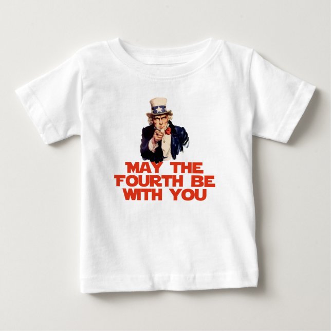 May The Fourth Be With You Baby T-Shirt (Front)