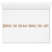 MAY THE HOLIDAY BRING YOU JOY W/ BEAUTIFUL SANTA (Inside Horizontal (Bottom))