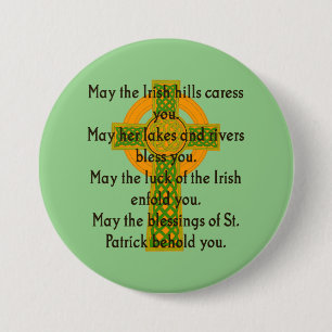 May The Irish Hills Caress You - Irish Quote Button