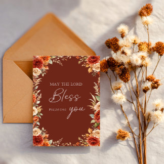 May the Lord Bless You – Autumn Christian Card