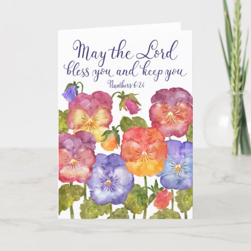 May The Lord Bless You_ Bible Quote Blessing Card