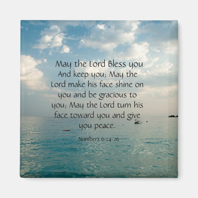 May The Lord Bless You  Magnet (Front)