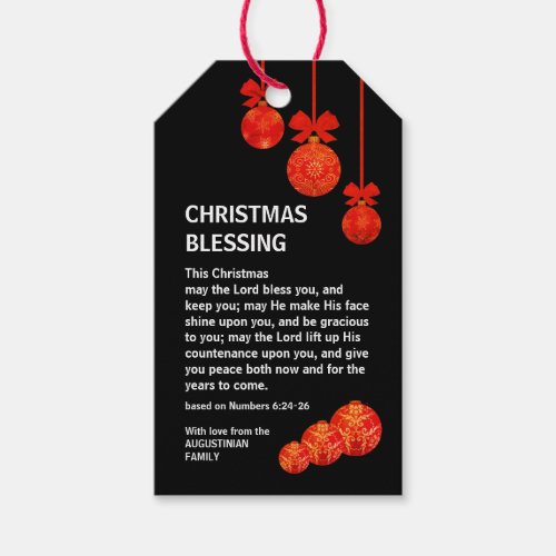 MAY THE LORD BLESS YOU Numbers 6 Christmas Gift Tags