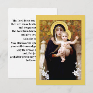 May the Lord bless you prayer card