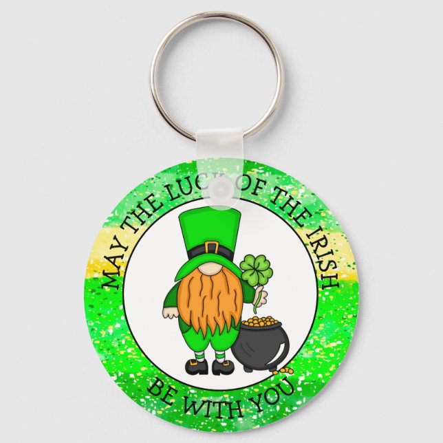 May the Luck of the Irish be with You Keychain (Front)