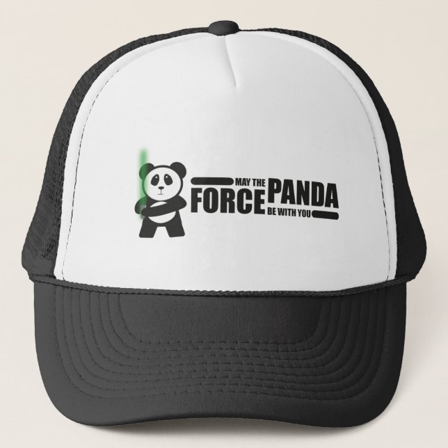 May the panda Force be with you Trucker Hat (Front)