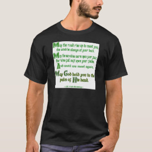 May the Road Rise to Meet You Green T-Shirt