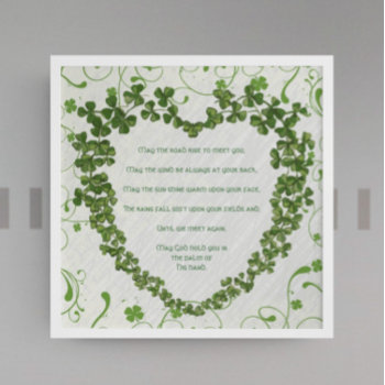 May The Road Rise To Meet You Irish Blessing Poster by samack at Zazzle