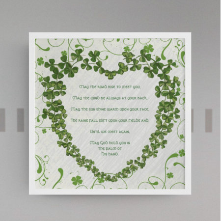 May The Road Rise To Meet You Irish Blessing Poster