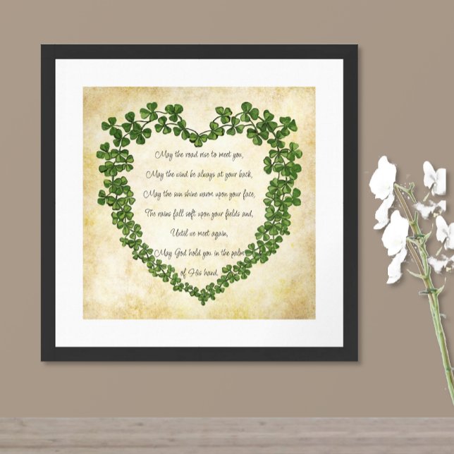 May the road rise to meet you Irish Blessing Poster (Creator Uploaded)