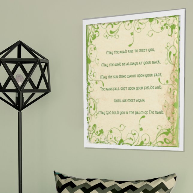 May the road rise to meet you Irish Blessing Poster (Creator Uploaded)