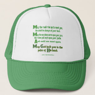  May the Road Rise to Meet You Irish Blessing Trucker Hat