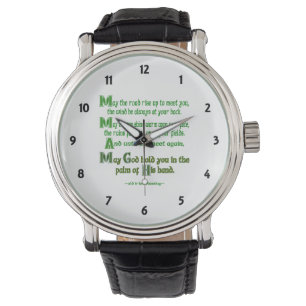 May the Road Rise to Meet You Irish Blessing Watch