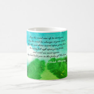 May the Road Rise up to Meet You, Irish Blessing Coffee Mug